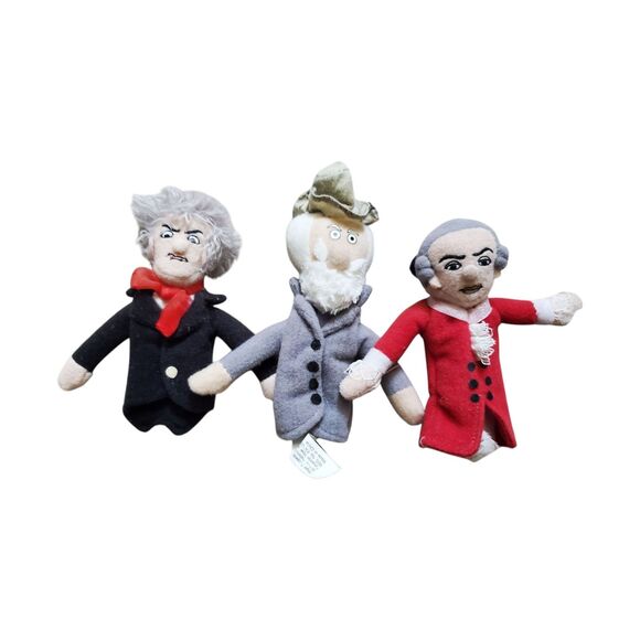 Lof of 3 UPG Magnetic Personalities Finger Puppets Refrigerator Magnets Plush - Picture 1 of 5